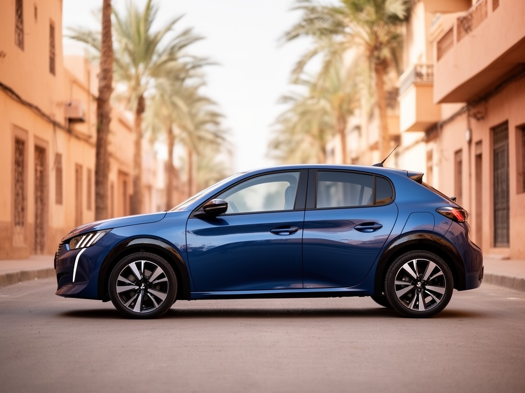 Peugeot 208 bleu métallisé